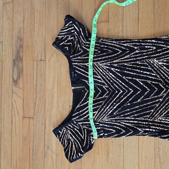 Iris Los Angeles Black Sequin Dress Womens Party Cocktail Dress Size S - Picture 9 of 10